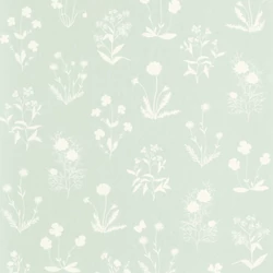 Casadeco Pitypangos romantikus zöld vlies tapéta Herbier Vert Aloe 53 cm X 10 m