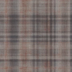 Casadeco Skótkockás szövethatású sötétbarna vinyl tapéta Tartan Noir Fusain 53 cm X 10 m