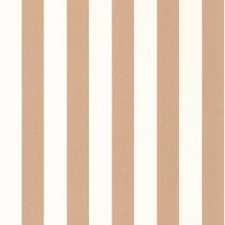 Casadeco Csíkos klasszikus barna vlies tapéta Olympe Noisette 53 cm X 10 m