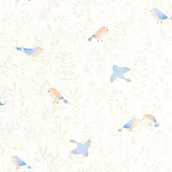 Casadeco Madár mintás kék vlies tapéta Flying Bird Bleu Ciel 53 cm X 10 m