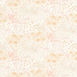 Casadeco Elegáns virág mintás rózsaszín vlies tapéta Flowered Grove Rose Nude 53 cm X 10 m