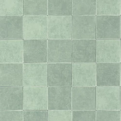 Casadeco Csempe mintás modern zöld vinyl tapéta Zelliges Vert Celadon 53 cm X 10 m