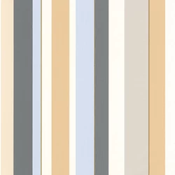 Casadeco Modern csíkos szürke-sárga vinyl tapéta Venice Beach Naturel 53 cm X 10 m