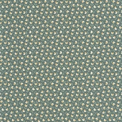 Casadeco Romantikus apró virágos zöld vlies tapéta Darwin Tulip Vert Anglais 53 cm X 10 m