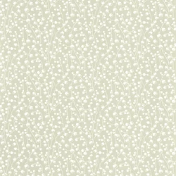 Casadeco Romantikus gyöngyvirágos zöld vlies tapéta Lily Of The Valley Vert Sauge 53 cm X 10 m