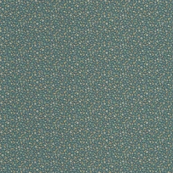 Casadeco Apró virág mintás romantikus pávakék vlies tapéta Myosotis Bleu Paon 53 cm X 10 m