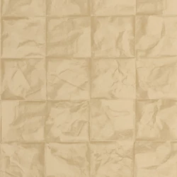 Casadeco 3D hatású rácsmintás sárga vlies tapéta Papier Froisse Dore 53 cm X 10 m