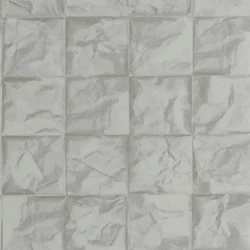 Casadeco 3D hatású rácsmintás szürke vlies tapéta Papier Froisse Ciel 53 cm X 10 m