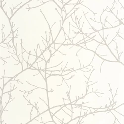 Casadeco Elegáns faág mintás törtfehér vinyl tapéta Vancouver Blanc Neige 53 cm X 10 m