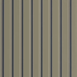 Casadeco Elegáns vékony csíkos keki zöld vlies tapéta Country Club Vert Kaki 53 cm X 10 m