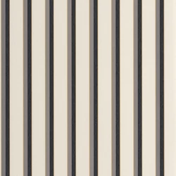 Casadeco Elegáns vékony csíkos bézs-fekete vlies tapéta Country Club Noir Naturel 53 cm X 10 m