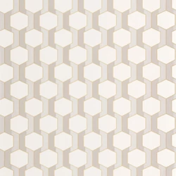 Casadeco Bézs-arany geometriai mintás vlies tapéta Hamilton Naturel 53 cm X 10 m