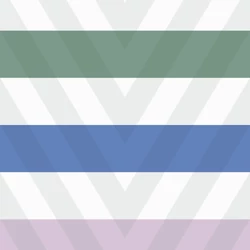 Casadeco Modern csíkos zöld vlies tapéta Rythmic Menthe/Indigo 53 cm X 10 m