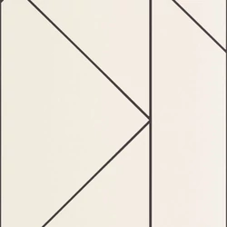Casadeco Geometriai mintás elegáns bézs vlies tapéta Pure Beige/Noir Fusain 53 cm x 10 m