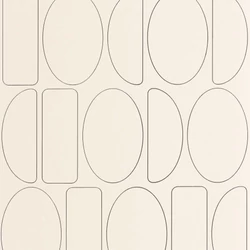 Casadeco Geometriai mintás modern bézs-fekete vlies tapéta Legerete Beige/Noir Fusain 53 cm X 10 m