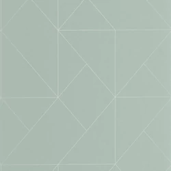 Casadeco Modern geometrikus zöld vlies tapéta Subtilite Celadon 53 cm X 10 m