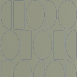 Casadeco Geometriai mintás modern keki vlies tapéta Legerete Vert Kaki 53 cm X 10 m