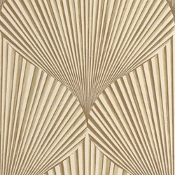 Casadeco Legyező mintás 3D hatású bézs vlies tapéta Semiramis Beige Raphia 53 cm X 10 m