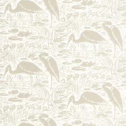 Casadeco Vintage drapp vlies tapéta gém madarakkal Euphrate Naturel 53 cm X 10 m