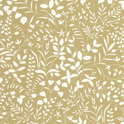 Casadeco Apró levélmintás oliva vlies tapéta La Bastide Olive 53 cm X 10 m