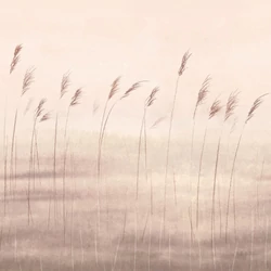 Casadeco Modern Nád mintás zöld vlies poszter tapéta Jonc Des Dunes Naturel 50 cm X 3 m