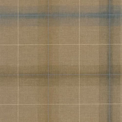 Casadeco Kockás szövet hatású barna vlies tapéta Archie Tabac 53 cm X 10 m