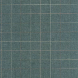 Casadeco Kockás zöld vlies tapéta Liam Emeraude 53 cm X 10 m