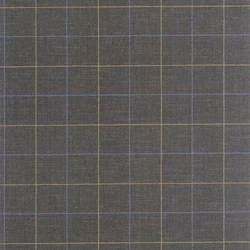 Casadeco Kockás fekete vlies tapéta Liam Noir Fusain 53 cm X 10 m