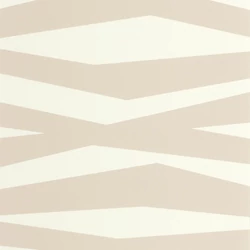 Casadeco Modern vonal mintás bézs vlies tapéta Zebra Game Beige 53 cm X 10 m