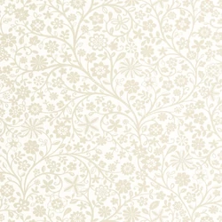 Casadeco Virág mintás drapp vlies tapéta Poetic Flowers Bleu Doux 53 cm X 10 m