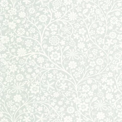 Casadeco Virág mintás kék vlies tapéta Poetic Flowers Bleu Doux 53 cm X 10 m