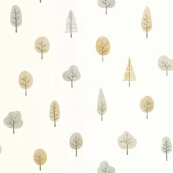 Casadeco Fa mintás bézs vlies tapéta Walk In The Park Naturel 53 cm X 10 m