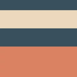 Casadeco Csíkos modern terrakotta vlies tapéta Mix Game Terracotta 53 cm X 10 m