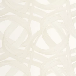 Casadeco Hullám mintás fehér-arany vlies tapéta Shimmy Blanc Ficelle 53 cm X 10 m