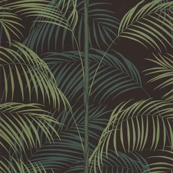 Casadeco Pálmalevél mintás kékes zöld vlies tapéta Le Tout Paris Vert Canopee 53 cm X 10 m