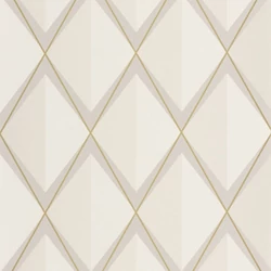 Casadeco Bézs vlies tapéta geometrikus mintával Chaplin Grege 53 cm X 10 m