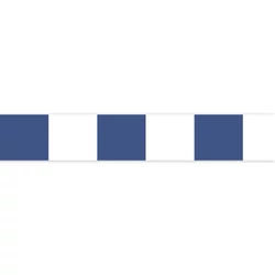 Casadeco Modern négyzetes kék vlies bordűr La Rythmique Bleu Outremer 5 cm X 6 m