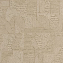 Casadeco Geometriai mintás modern bézs vinyl tapéta Baman Beige Lin 53 cm X 10 m