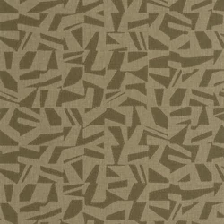 Casadeco Grafikai mintás barnás zöld vinyl tapéta Sanara Tabac 53 cm X 10 m