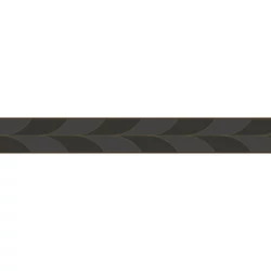 Casadeco Vékony sötétbarna mintás vlies bordűr La Festive Noir Fusain 5 cm X 6 m