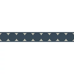 Casadeco Elegáns mintás kék vlies bordűr La Coquette Bleu Petrole 5 cm  X 6 m