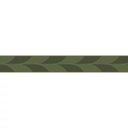 Casadeco Vékony zöld mintás vlies bordűr La Festive Vert Taiga 5 cm X 6 m