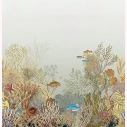 Casadeco Akvárium mintás bézs vlies poszter tapéta Aquarium Beige Sepia 300 cm X 3,1 m