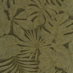 Casadeco Pálmalevél mintás keki vinyl tapéta Granada Vert Kaki 53 cm X 10 m