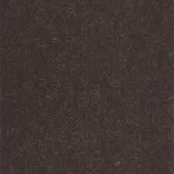 Casadeco Modern levélmintás sötétbarna vinyl tapéta Tarrazu Noir Fusain 53 cm X 10 m