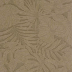 Casadeco Pálmalevél mintás barna vinyl tapéta Granada Tabac 53 cm X 10 m