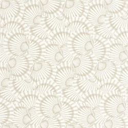 Casadeco Kagyló mintás krém színű vinyl tapéta Saint Malo Sable 53 cm X 10 m