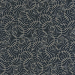 Casadeco Kagyló mintás sötétkék vinyl tapéta Saint Malo Bleu Orage 53 cm X 10 m