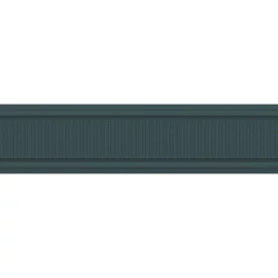 Casadeco Csíkos olajkék vlies bordűr La Comtesse Bleu Petrole 10 cm X 6 m