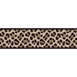 Casadeco ocelot mintás szürkés barna vlies bordűr Ocelot Taupe 8 cm X 6 m